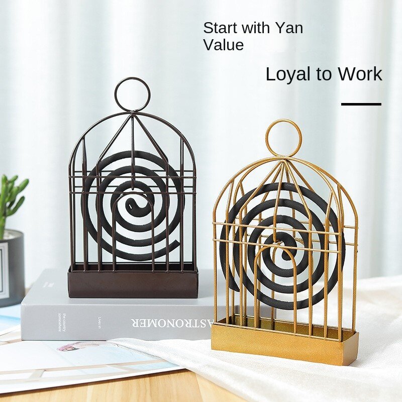 Incense Burner Plate Manufacturer - OEM Creative Bird Cage Iron Metal