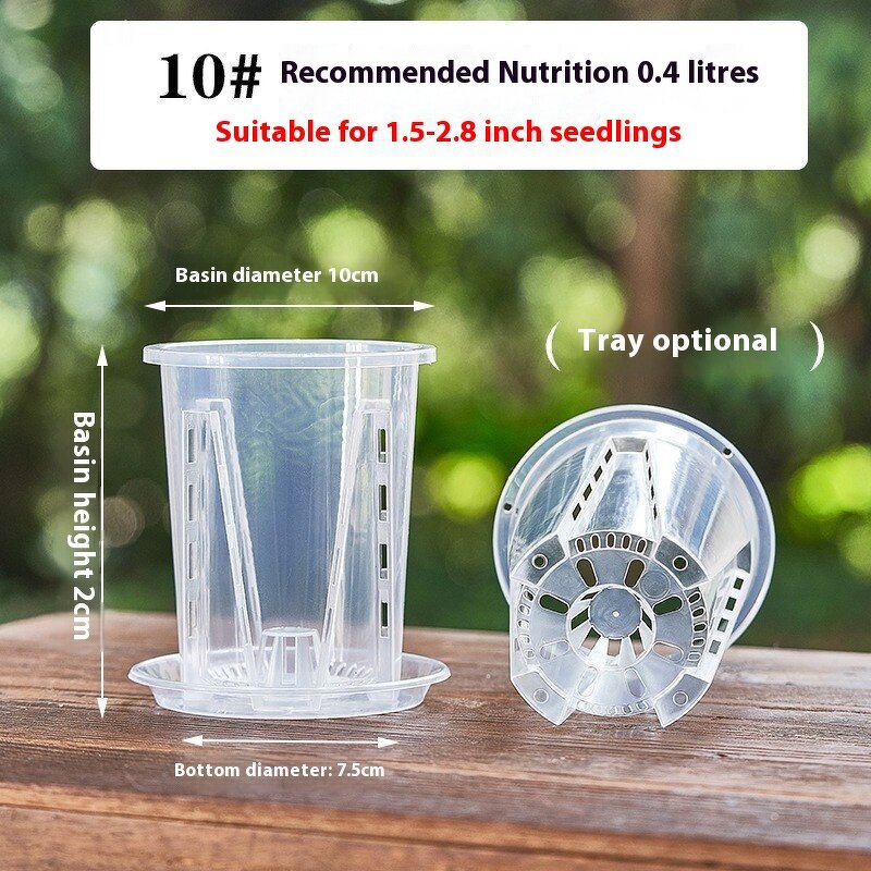 Orchid Flower Pot Factory - OEM Transparent Plastic Root Control