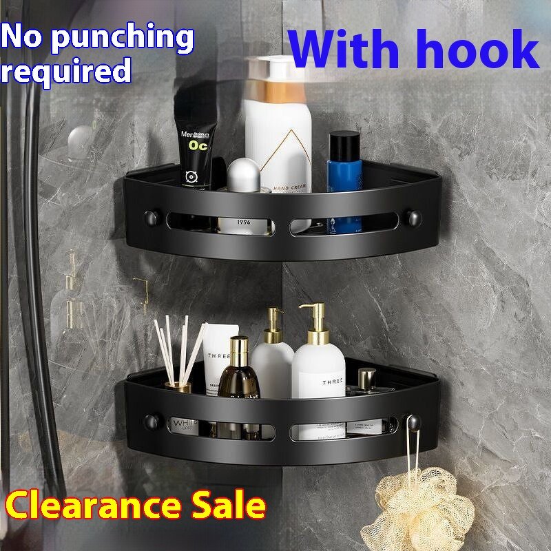 Toilet Storage Rack Supplier - OEM Punch-Free Double-Tiered Metal