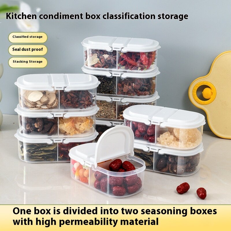 Herb Storage Box Supplier - OEM Kitchen with Fresh-Keeping Flip Lid