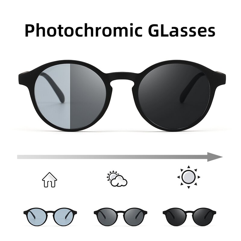 Retro Computer Glasses Manufacturer - OEM TR90 Round Blue Lens