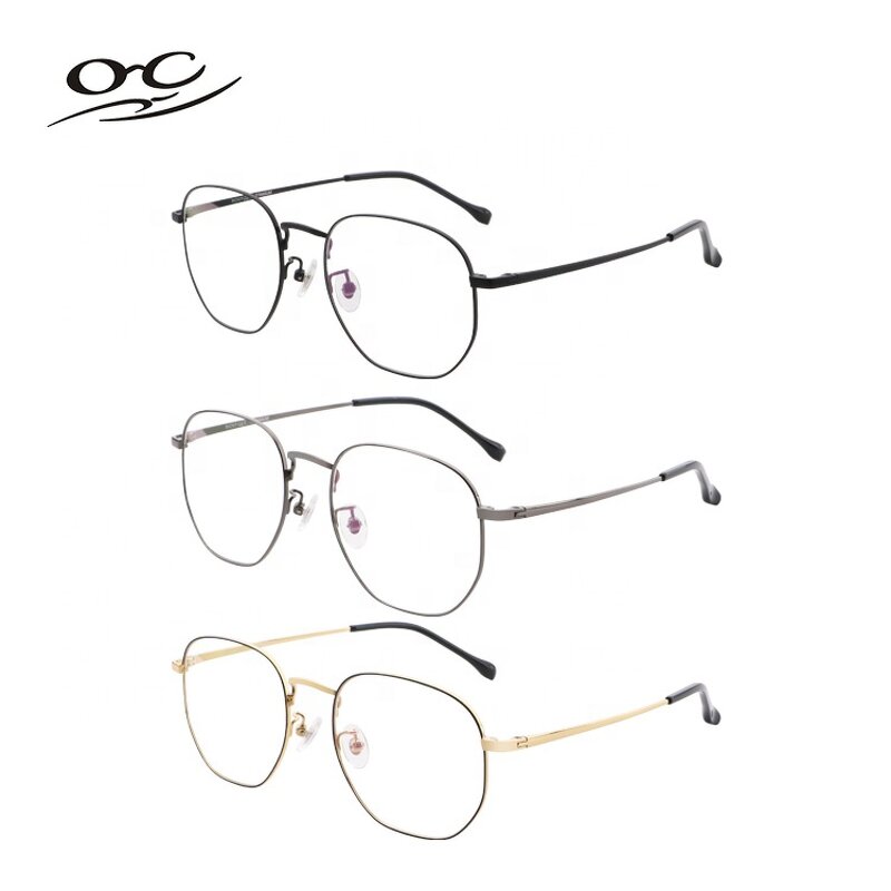 Titanium Eyeglasses Supplier - OEM Supply Newest Fashion Irregular Polygon