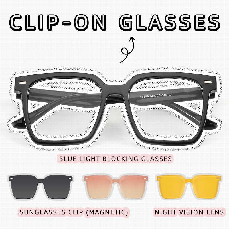 Polarized Clip on Sunglasses Supplier - OEM Women Magnetic Driving Night