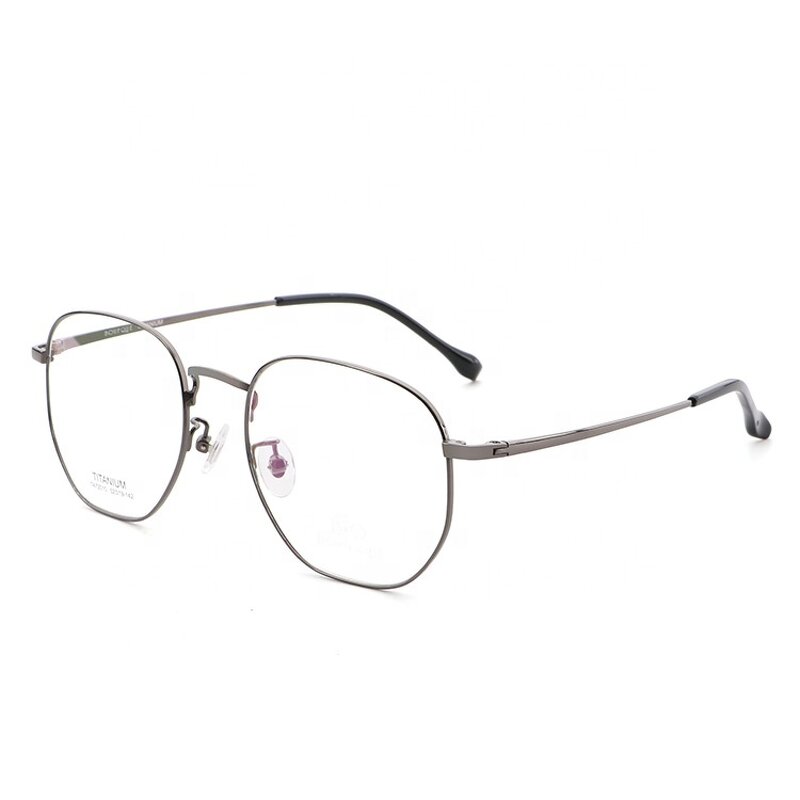 Titanium Eyeglasses Supplier - OEM Supply Newest Fashion Irregular Polygon