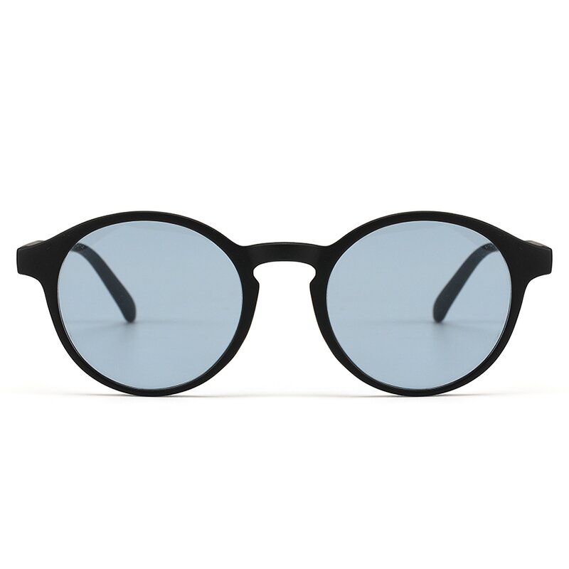 Retro Computer Glasses Manufacturer - OEM TR90 Round Blue Lens