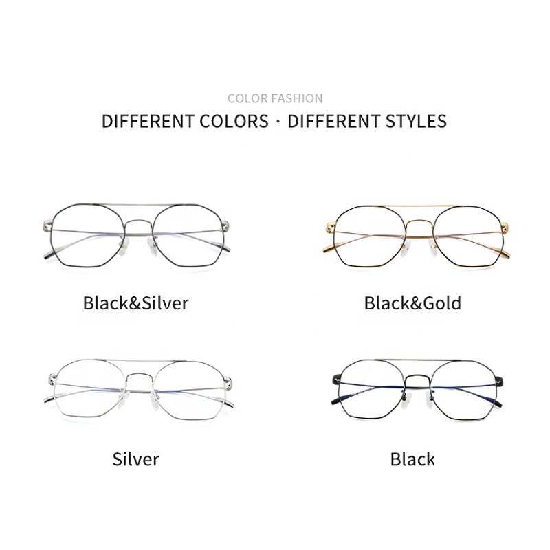 Beta Titanium Frame Factory - OEM New Design Unisex Double Bridge