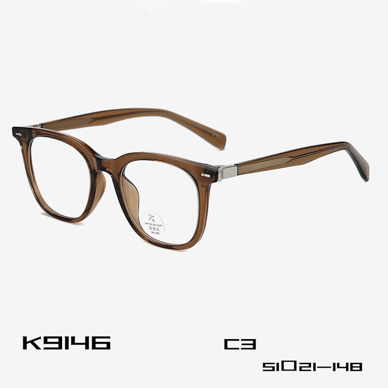 Square Optical Glasses Supplier - OEM Custom Logo Tr90 Anti Blue Light