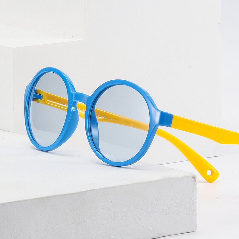 Photochromic Eye Glasses Factory - OEM Kids Blue Lens Change Color