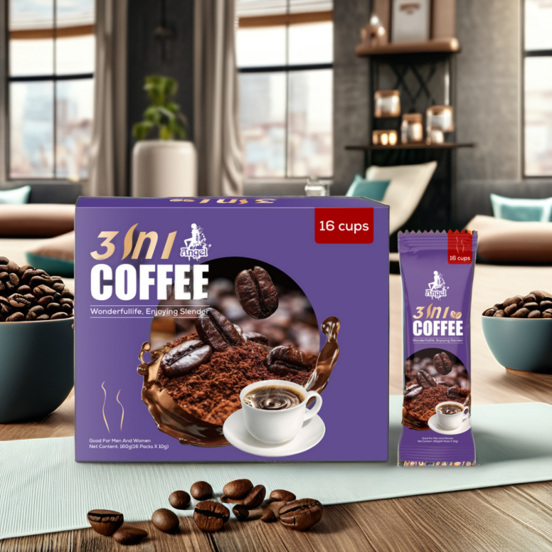 Beauty Coffee Manufacturer - OEM 3-in-1 Green Instant Coffee Slim Support