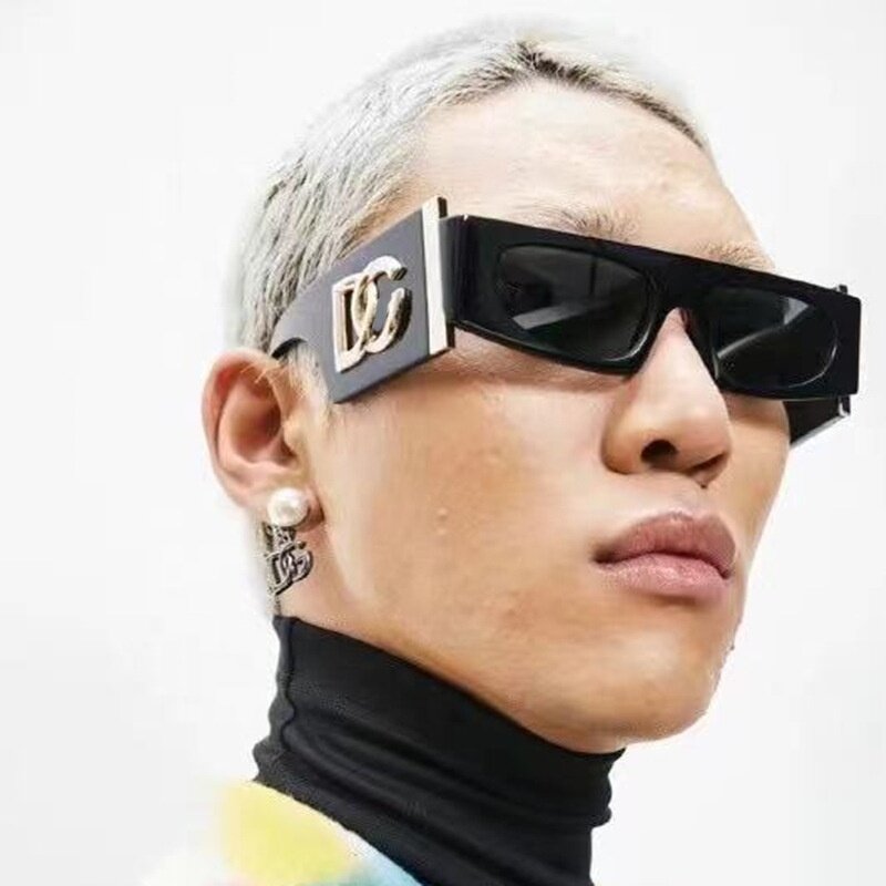 Cat Eye Sunglasses for Women Factory - Top Fashion Men Vintage Wide Leg Small Frame