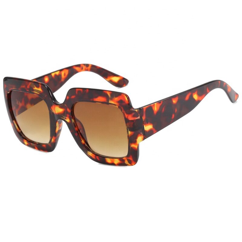 Acetate Square Sunglasses Supplier - New Fashion Vintage Big Plastic Frame Women Shades