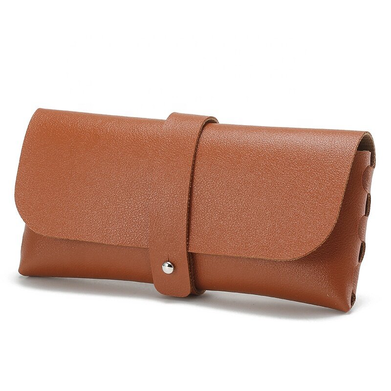 Leather Sunglasses Case Manufacturer - Fashion Soft Portable Glasses Case Bag Custom Logo