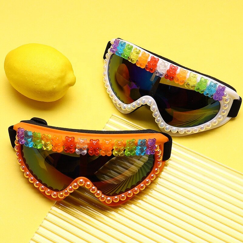 Ski Goggles Supplier - New Colorful Cute Bear Women Oversized Windproof Sports