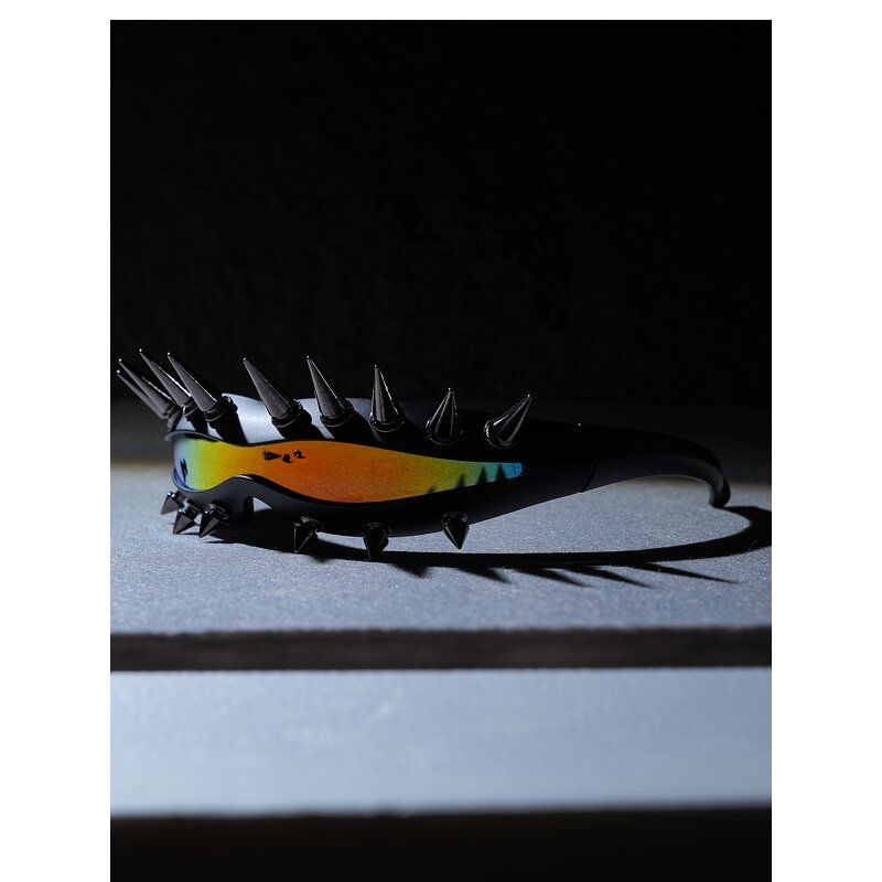 Cyberpunk Sunglasses Factory - Metal Rivet Y2K for Party Women and Men Shades