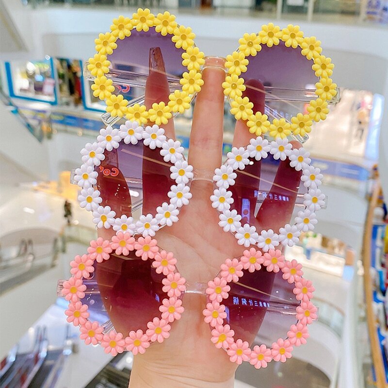 Kids Daisy Sunglasses Factory - Hot Popular Cute Children Plastic Frame Flower