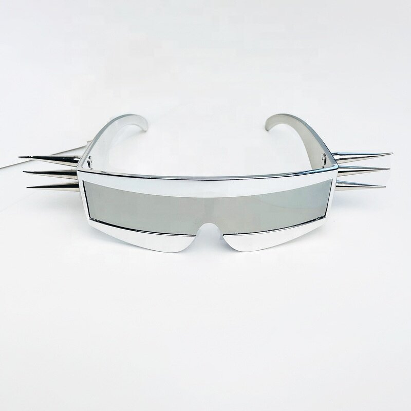 Punk Rivet Sunglasses Supplier - New Arrivals One-piece Lens Y2K Shades for Women and Men