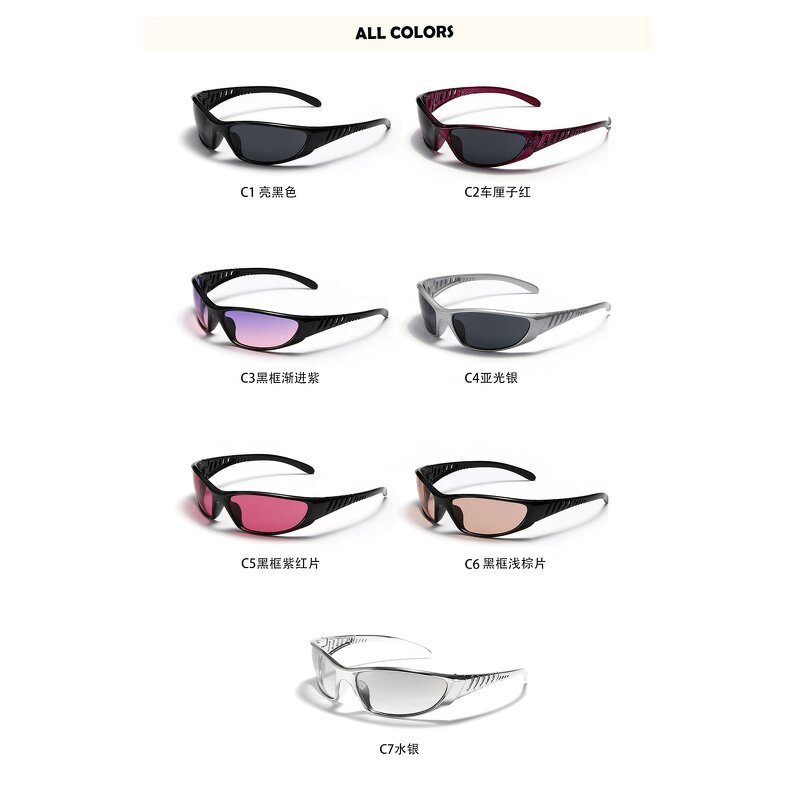 Futuristic Sunglasses Manufacturer - Hot Sale Fashion Vintage Small Plastic Frame Y2K