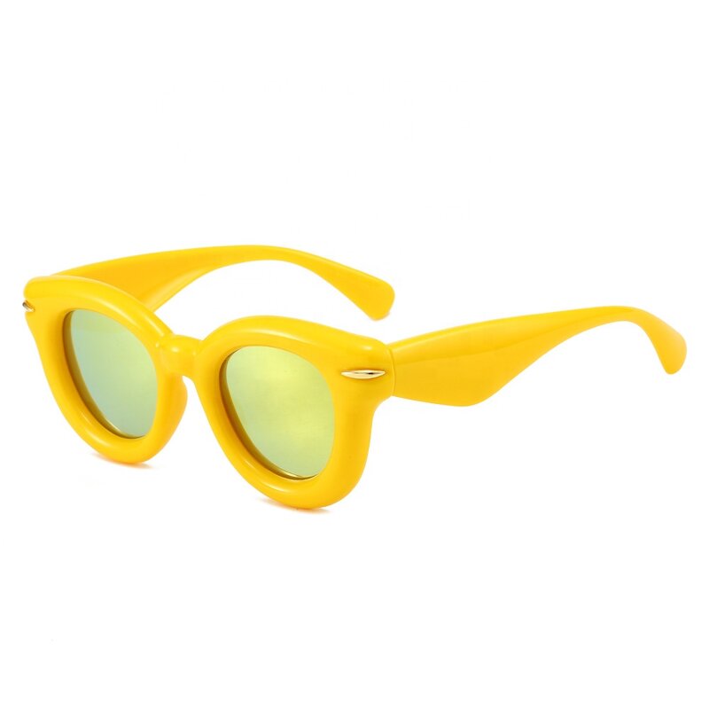 Retro Sunglasses Supplier - High Quality Inflatable Cat Eye Frame Round Lens for Women