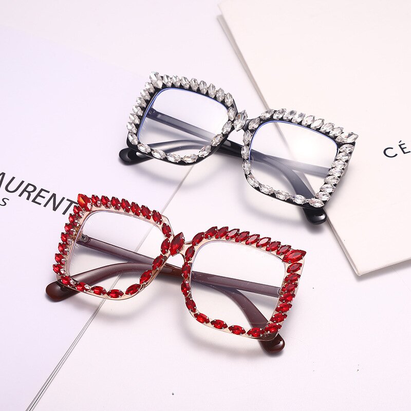 Women Sunglasses Factory - New Trendy Oversized Custom Logo Square Diamond