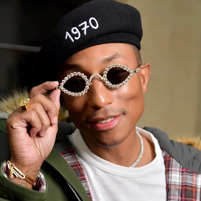 Metal Frame Sunglasses Factory - New Arrival Fashion Luxury Women Small Diamond for Men