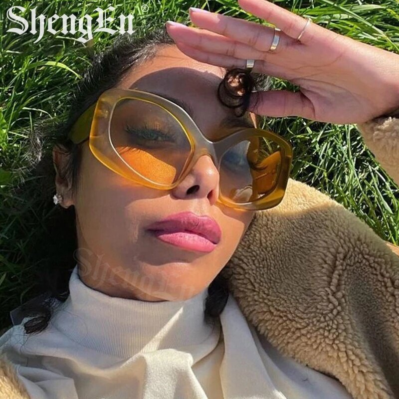 Colorful Cat Eye Sunglasses Supplier - Wide Leg Plastic for Women and Men Vintage Frames