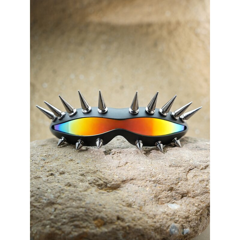 Cyberpunk Sunglasses Factory - Metal Rivet Y2K for Party Women and Men Shades