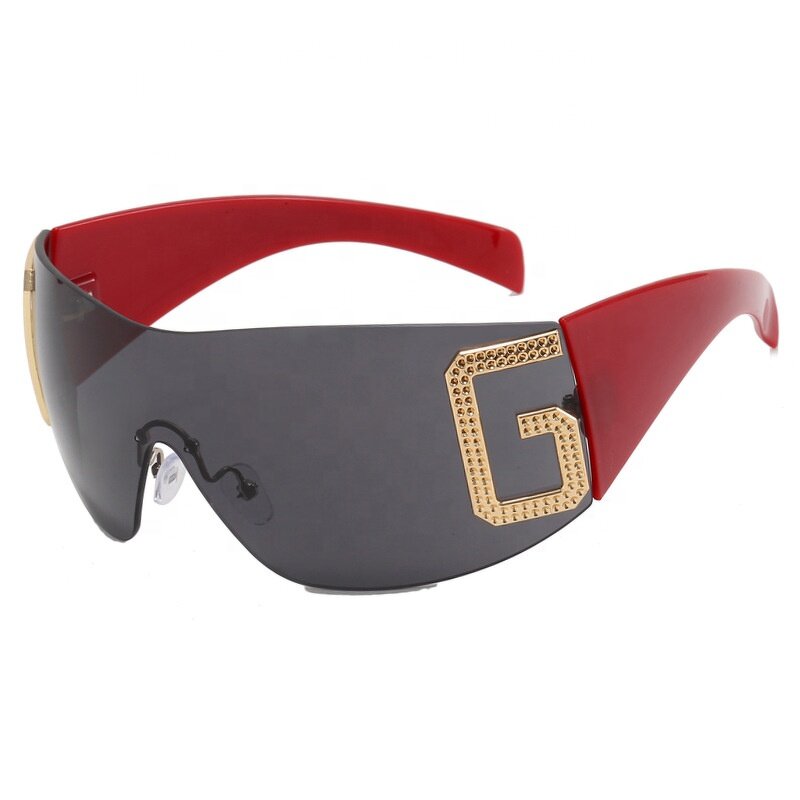 One-piece Sunglasses Manufacturer - New Arrivals Fashion Rimless Oversized Shades for Women