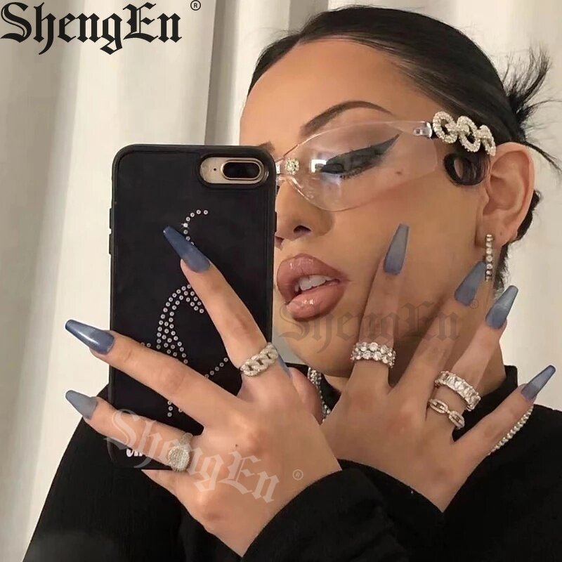 Diamond Sunglasses Manufacturer - New 2025 Trendy Rimless Rhinestone for Women and Men