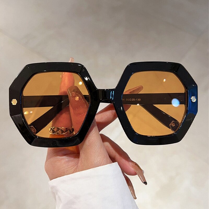 Hexagon Sunglasses Manufacturer - Latest Oversized for Women and Men Brand Designer Vintage