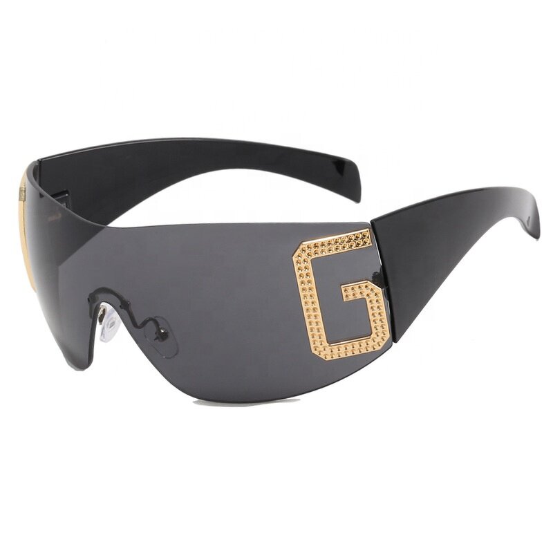 One-piece Sunglasses Manufacturer - New Arrivals Fashion Rimless Oversized Shades for Women