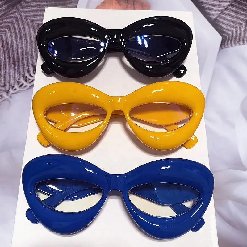 Candy Color Sunglasses Factory - New Arrival Hottest Lip Shaped Vintage Shades for Women