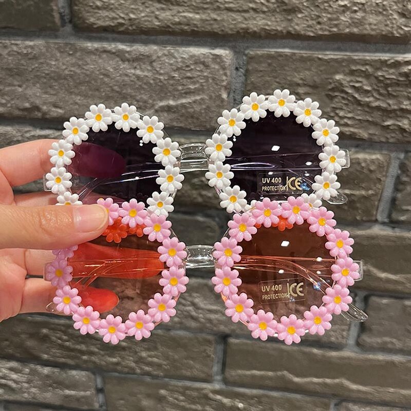 Kids Daisy Sunglasses Factory - Hot Popular Cute Children Plastic Frame Flower