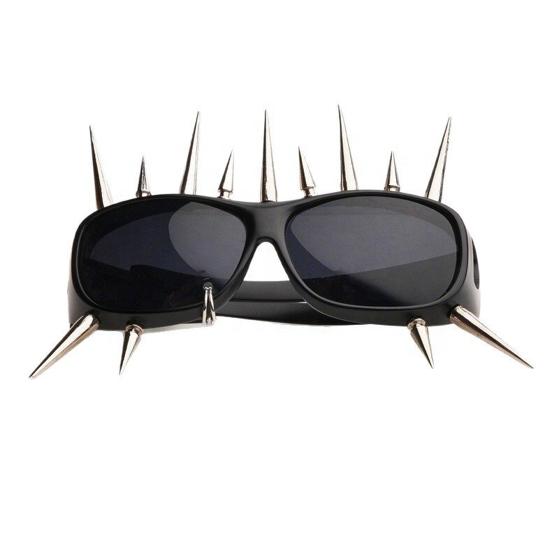 Cyberpunk Sunglasses Manufacturer - New Design Matte Black Metal Rivet Square for Party