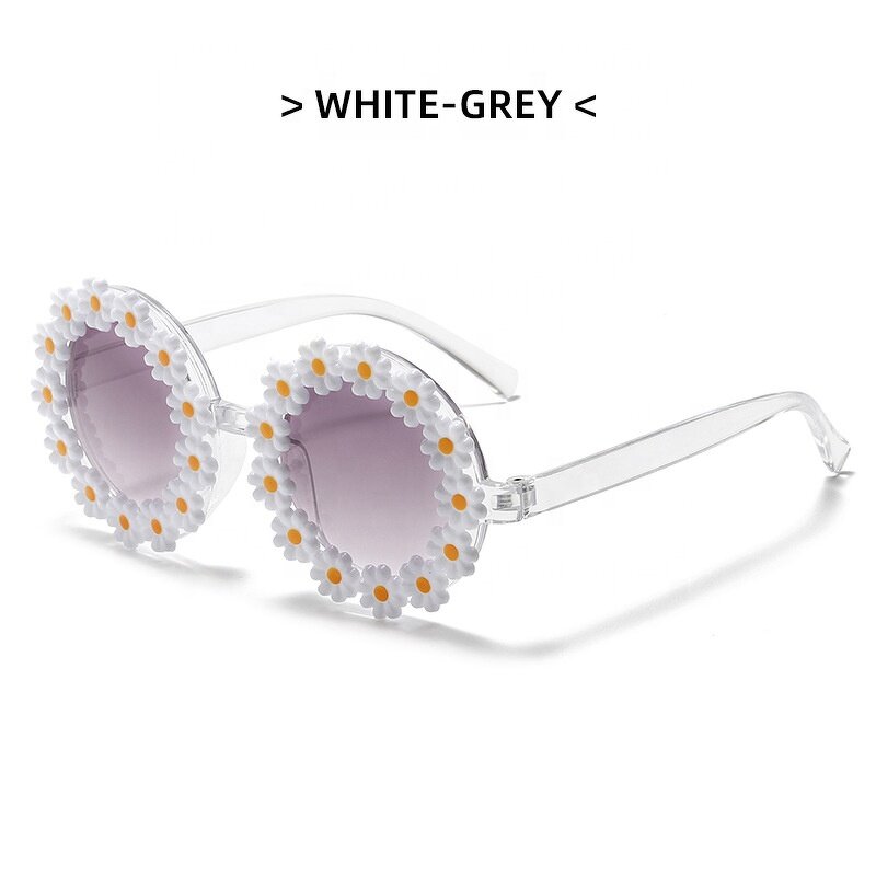 Kids Daisy Sunglasses Factory - Hot Popular Cute Children Plastic Frame Flower