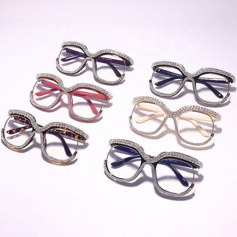 Vintage Women Sunglasses Supplier - Top Trendy Oversized Round Fashion Rhinestone Diamond