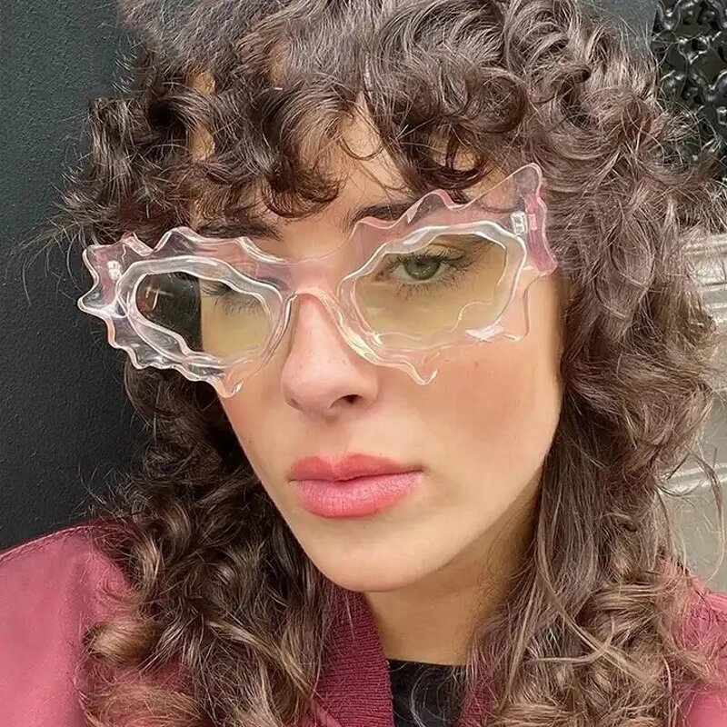 Flower Frame Sunglasses Supplier - High Fashion Irregular Cat Eye for Women Retro Party