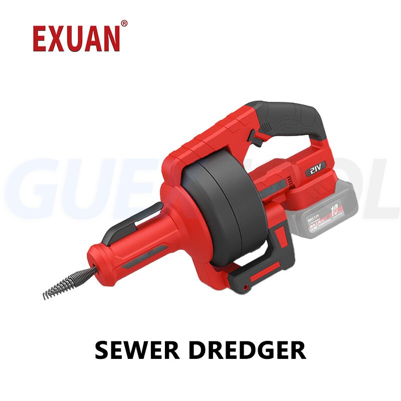 Lithium Pipeline Dredger Manufacturer - Exuan 21V 60W 7000mm Steel Cable Sewer Cleaning