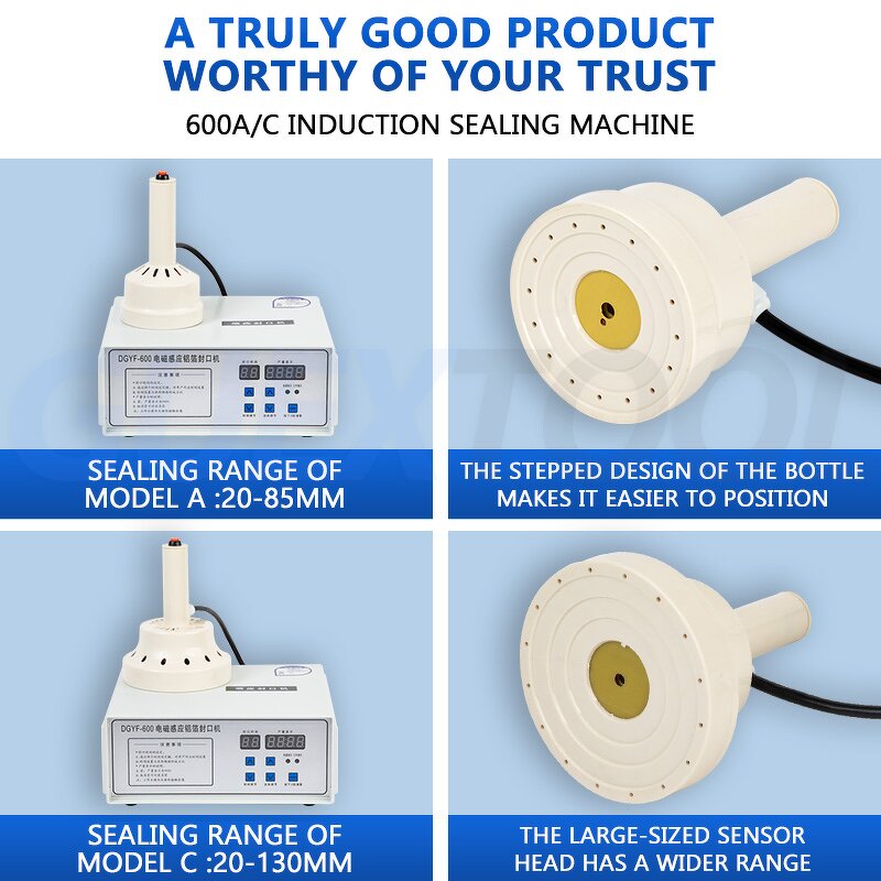 Induction Sealing Machine Supplier - Electric Automatic for Plastic Bottle Caps Aluminum Foil