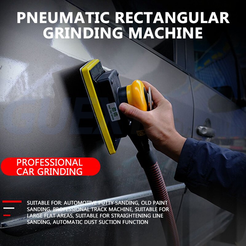 Industrial Grinder Manufacturer - Pneumatic Dry Rectangular Ash Putty Sandpaper Car Polishing