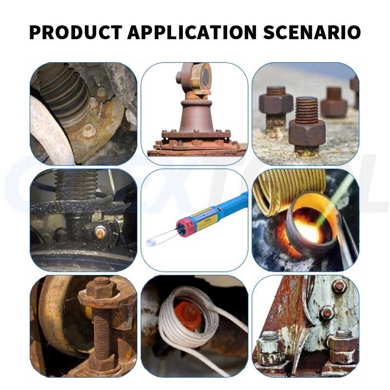Inductive Heater Supplier - Handheld Screw Heating Rusty Nut Removal Rotating Clamping