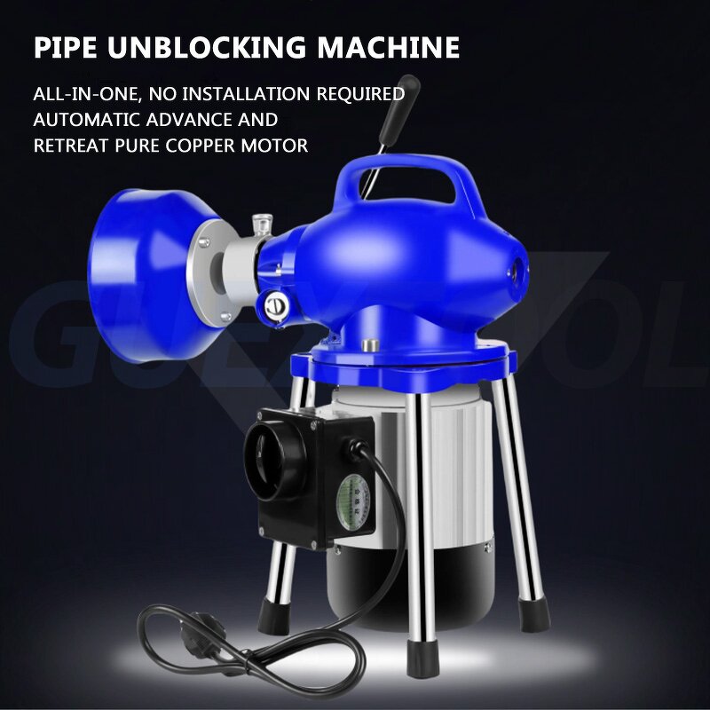 Pipeline Dredging Machine Supplier - Electric 220V Sewer Kitchen Unclogger 40M Clearing