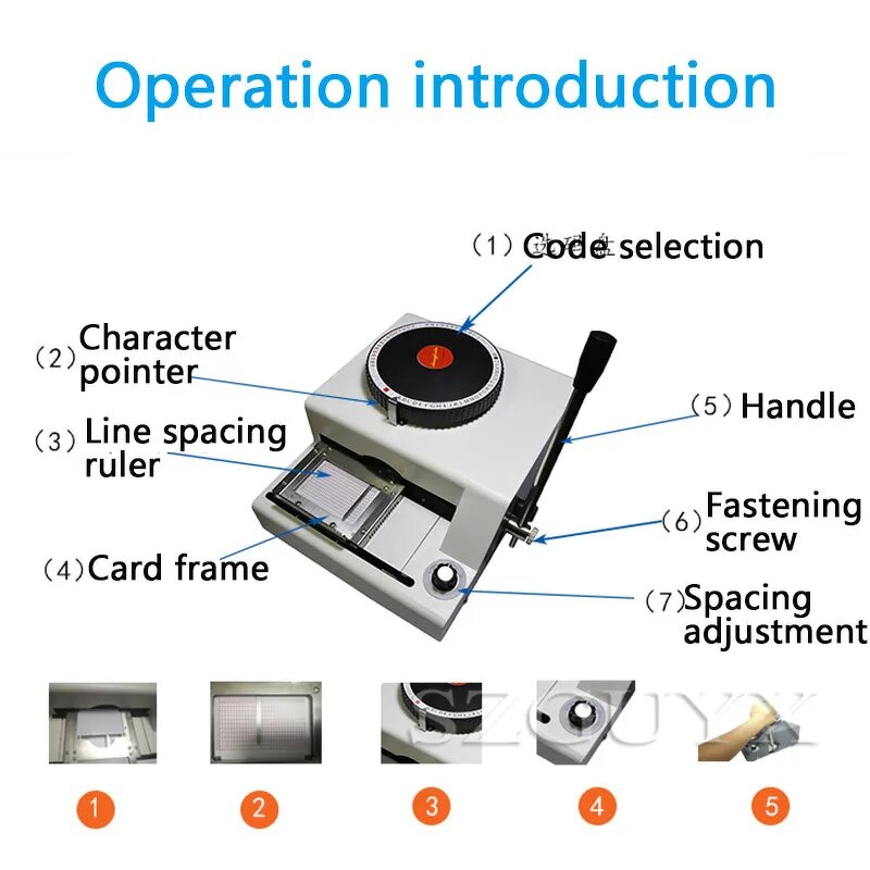 Coding Machine Supplier - Convex Type Press Code Membership Card Manual Concave Convex