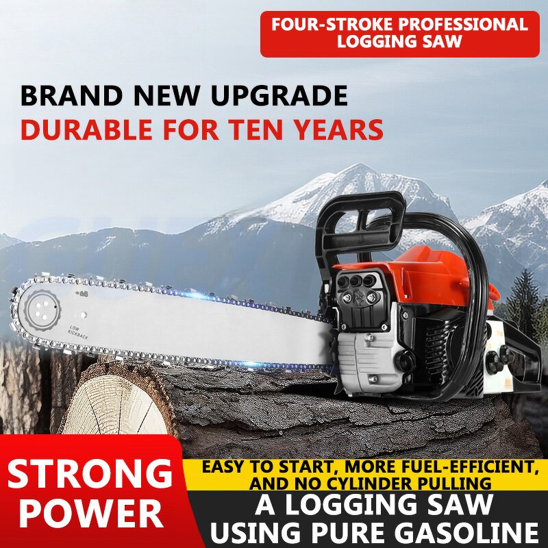 Gasoline Chain Saw Factory - High Power Professional 18-inch Guide Plate 560ML Tank