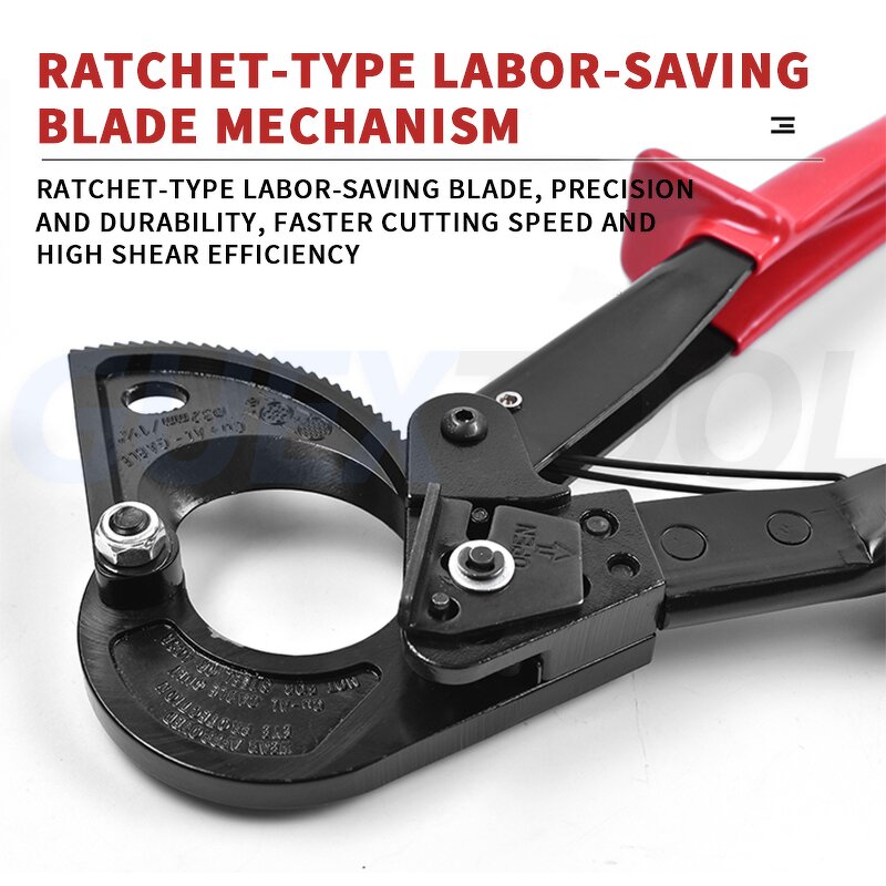 Cable Cutter Supplier - Industrial Grade Gear Ratchet Labor-saving Copper Aluminum