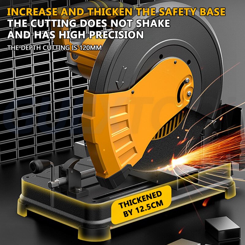 Desktop Cutting Machine Factory - Electric Wood Metal Circular 355mm Blade 4100 RPM