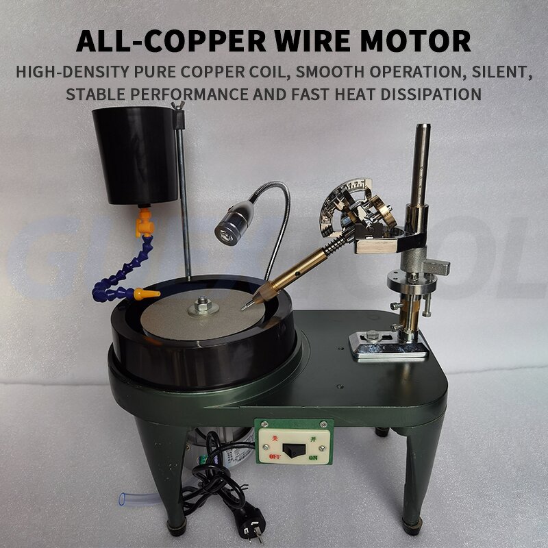 Gemstone Polishing Machine Manufacturer - Aluminum Alloy Jade Angle Engraving Seal Flat