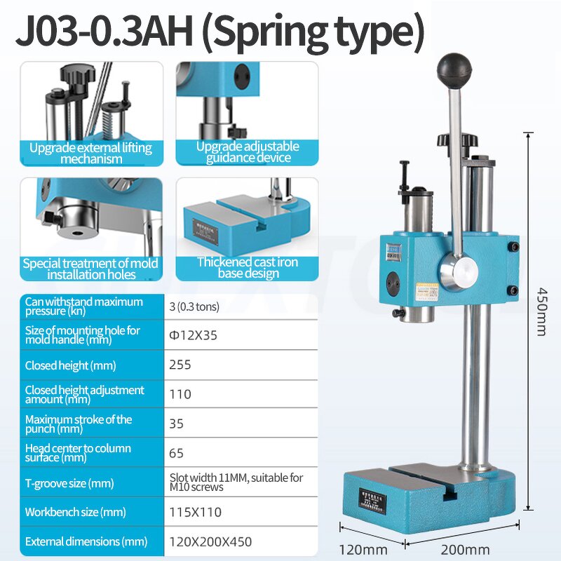 Manual Press Manufacturer - Prototype Industrial Precision Operation Punching Small Punch