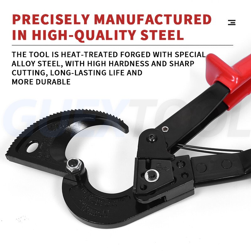 Cable Cutter Supplier - Industrial Grade Gear Ratchet Labor-saving Copper Aluminum
