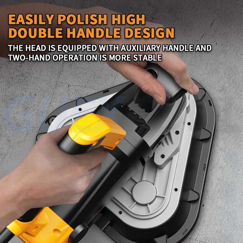 Polishing Machine Factory - Handheld Three Head Dust-free Electric Floor Grinding Concrete