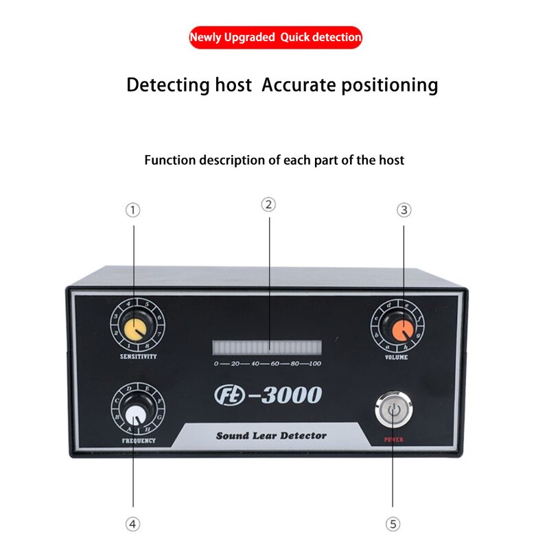 Water Leak Detector Supplier - FT-3000 High Precision Acoustic Underground Tester Device